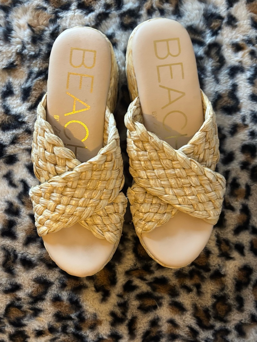 Beach by Matisse Woven Slide Sandal in Natural